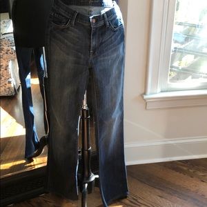 7 for all mankind high waist boot cut blue jean